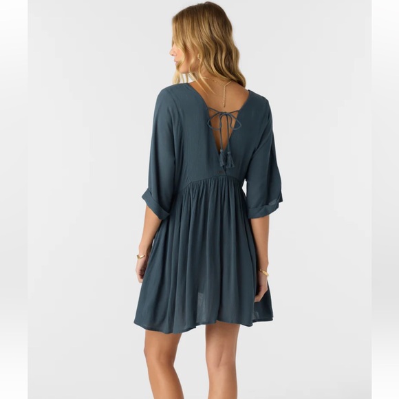 Oneill Rosemary Slate Solid Dress NWT! - Picture 3 of 7